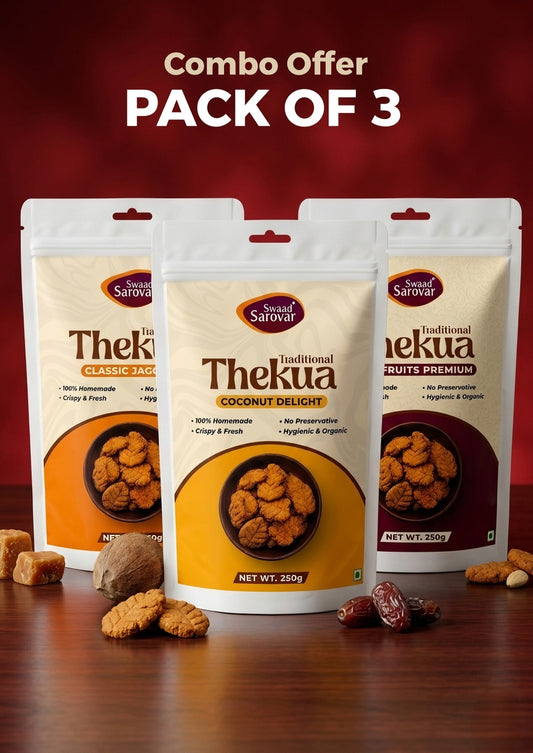Traditional Thekua Trio Pack ( PACK OF 3 )
