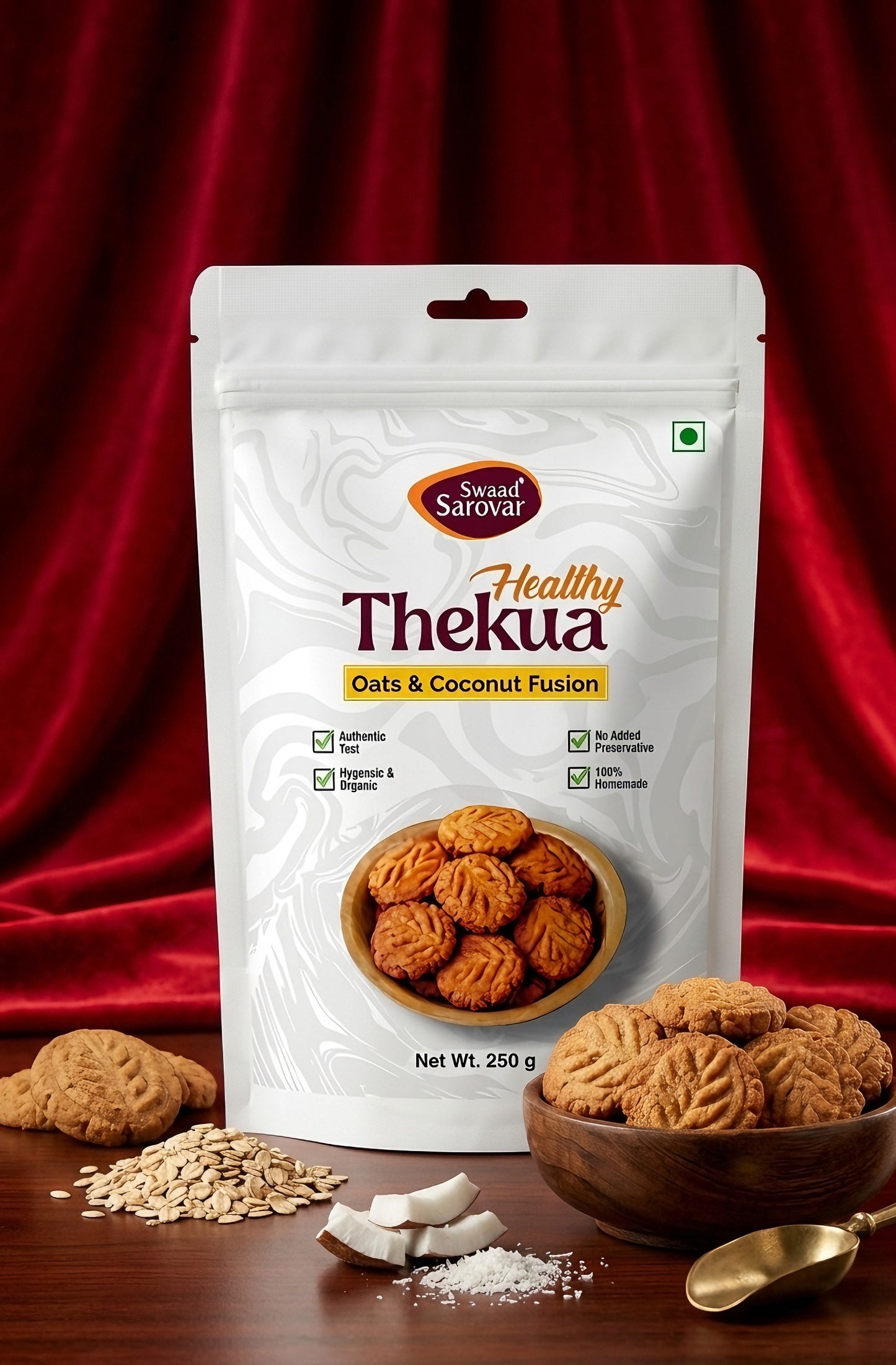 Thekua - Oats & Coconut Fusion